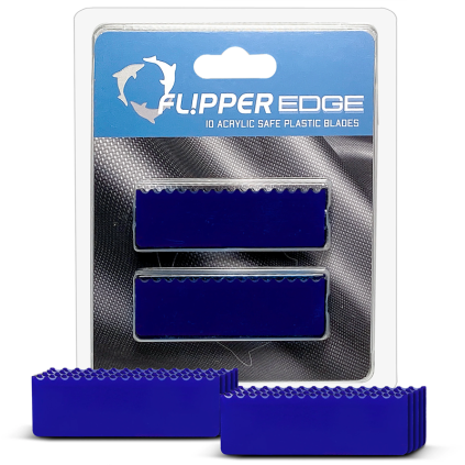 Flipper Edge Standard Acrylic Safe Plastic Blades - 10pk