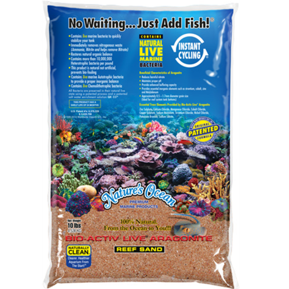 Nature's Ocean BioActiv Live Sand - Australian Gold 0.5-1.7mm 9.07kg