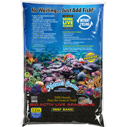 Nature's Ocean BioActiv Live Sand - Black Beach 0.5-1.5mm 9.07kg