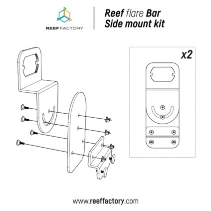 Reef Factory Reef Flare Bars Side Mount Kit