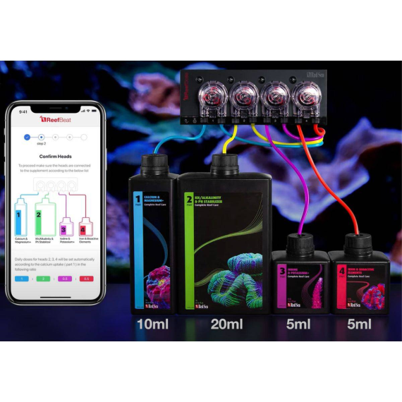 Red Sea 4-Part Complete Reef Care Dosing System